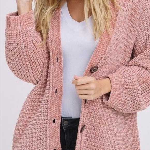 NWT Blush Women’s Listicle Chenille Knit Cardigan - Picture 2 of 7